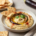 Закуска из баклажанов и хумуса