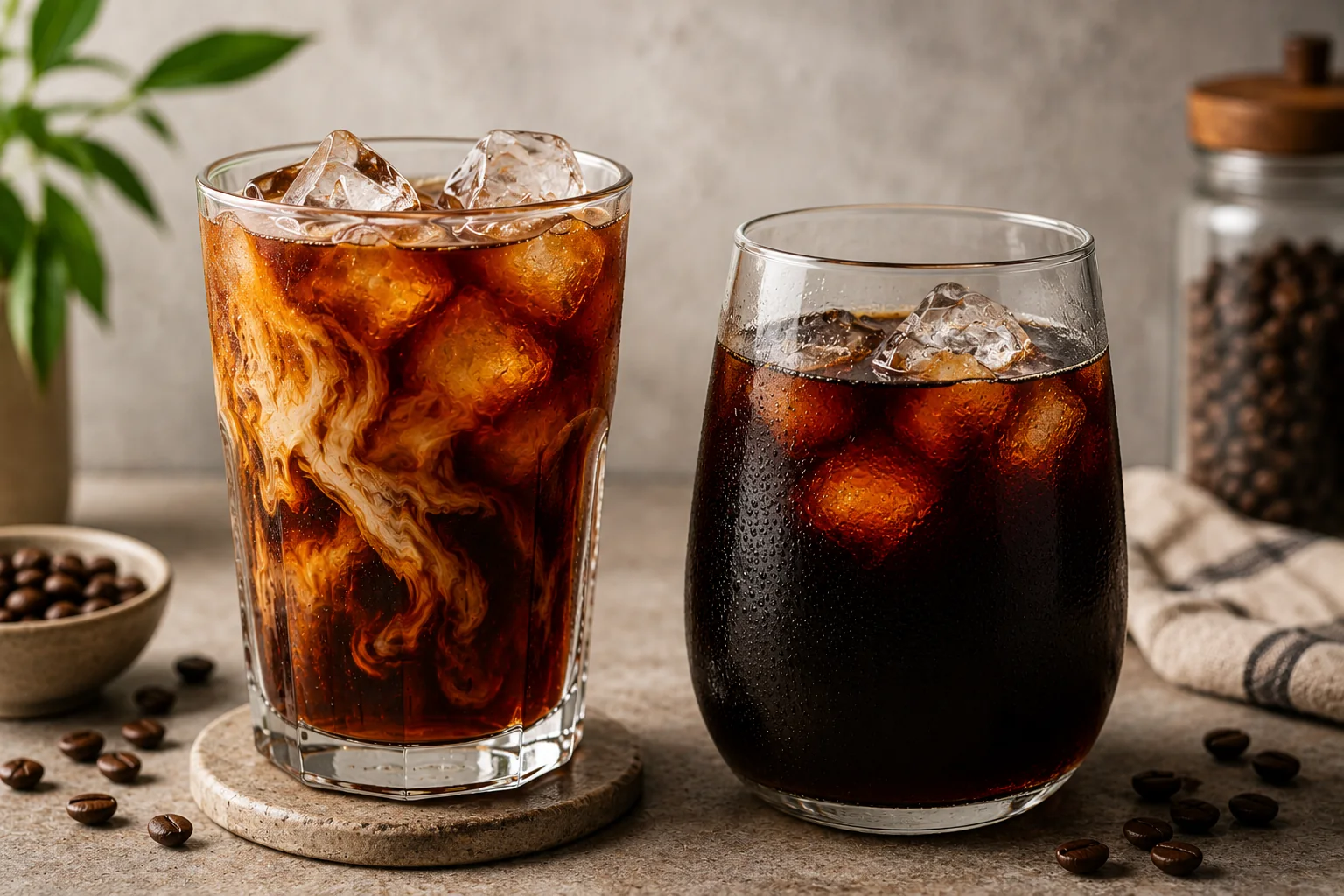 Айс-кофе и cold brew — два способа приготовления холодного кофе