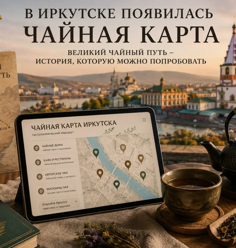 Чайная карта Иркутска и Великий чайный путь