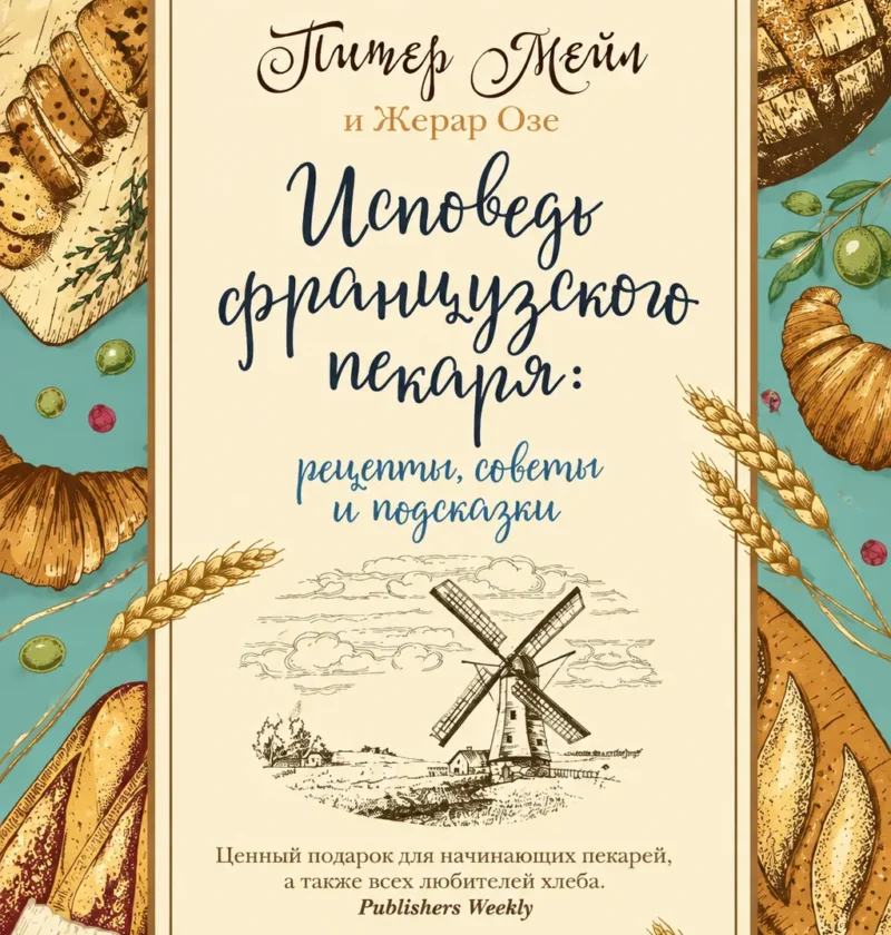 Обложка книги Питера Мейла и Жерара Озе «Исповедь французского пекаря»