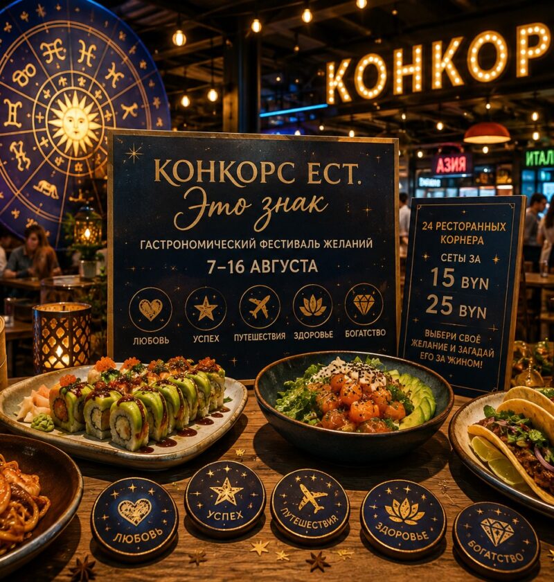 Гастрономический фестиваль «Конкорс ЕСТ. Это знак» в Минске