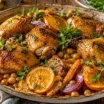 Курица с цитрусовыми и орегано